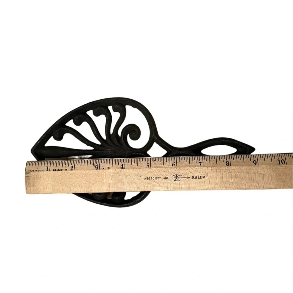 Vintage Decorative Cast Iron Footed Trivet